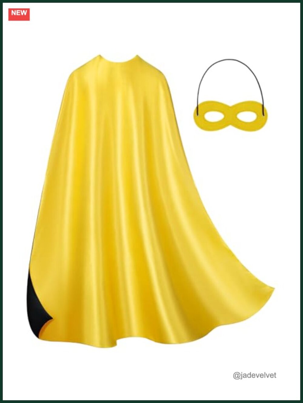 Adult Superhero Cape & Mask Set Double-Sided Cosplay Costume